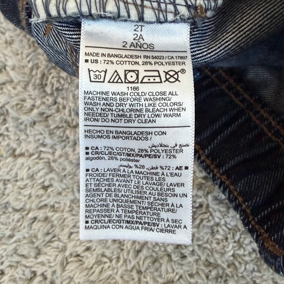 •NWOT• Old Navy Boys’ Straight Leg Jean | Dark Wash | 2T - Picture 6 of 6